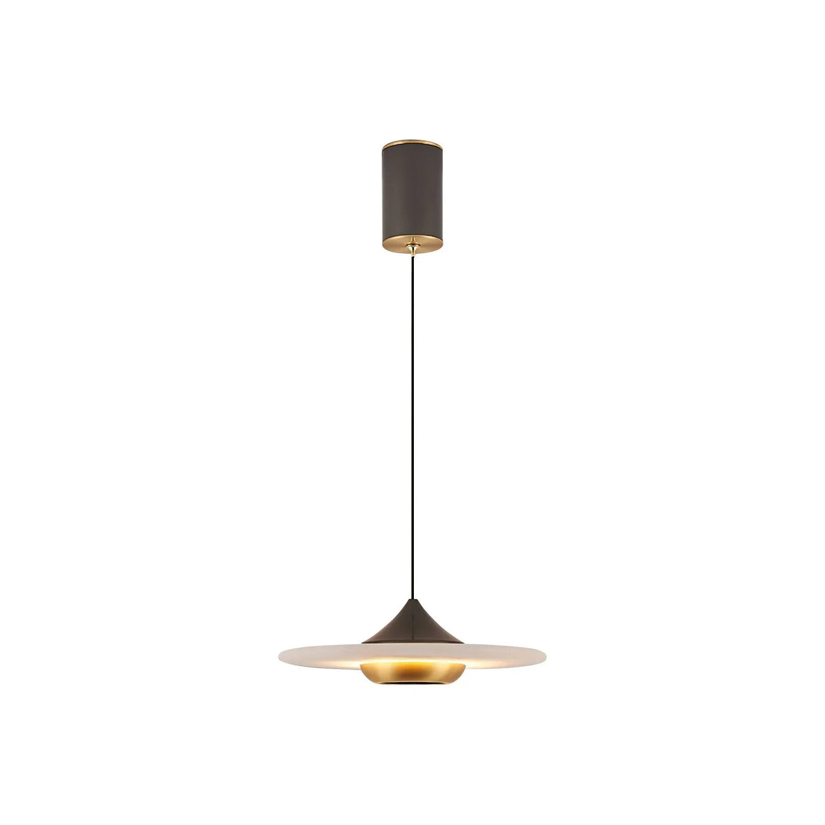 Flying Saucer Alabaster Pendant Lamp