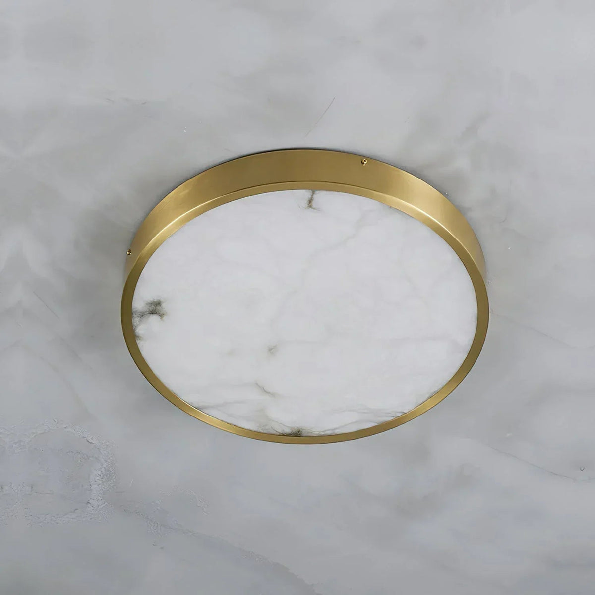 Geometric Alabaster Recessed Ceiling Light