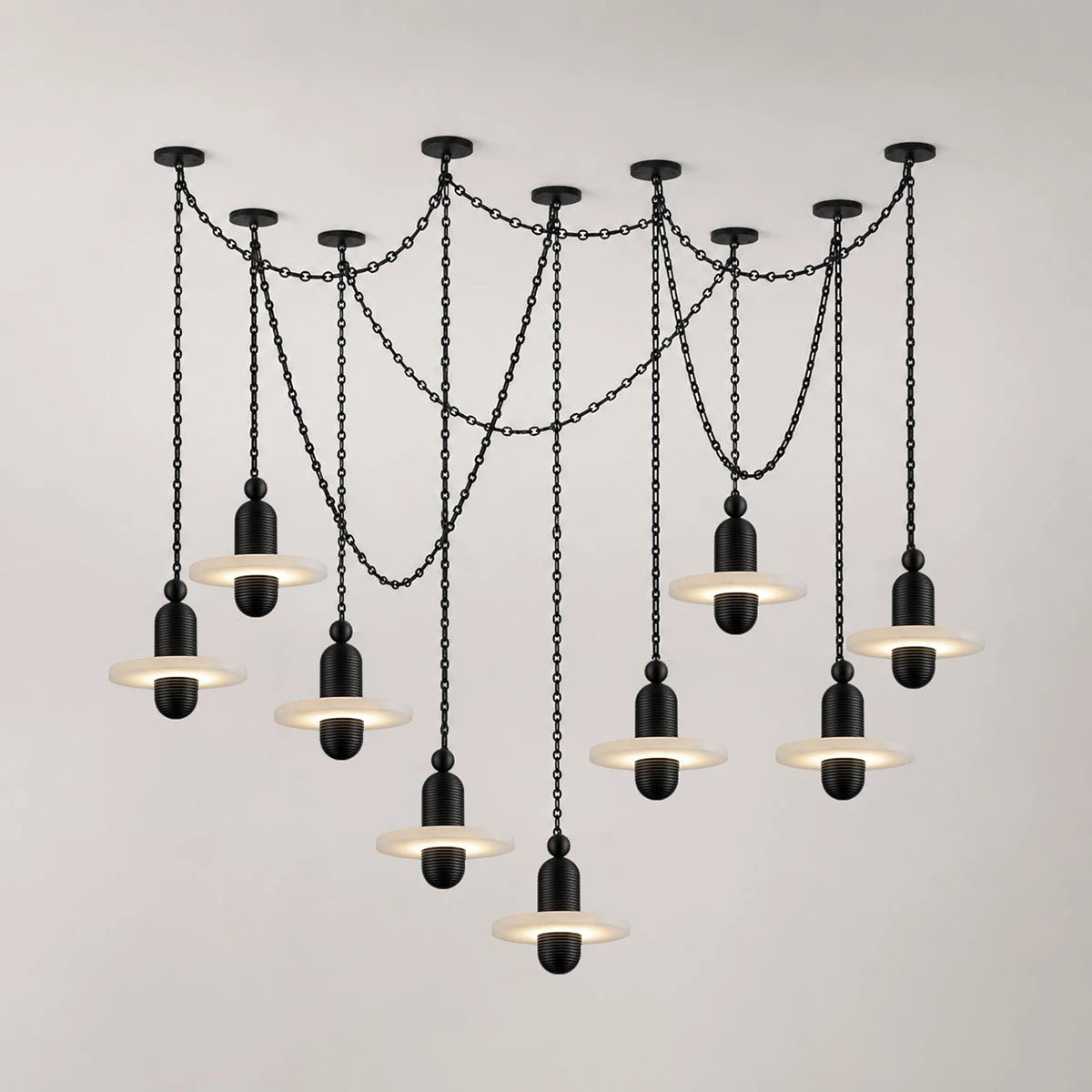Hollis Ringed Swag Chain Chandelier