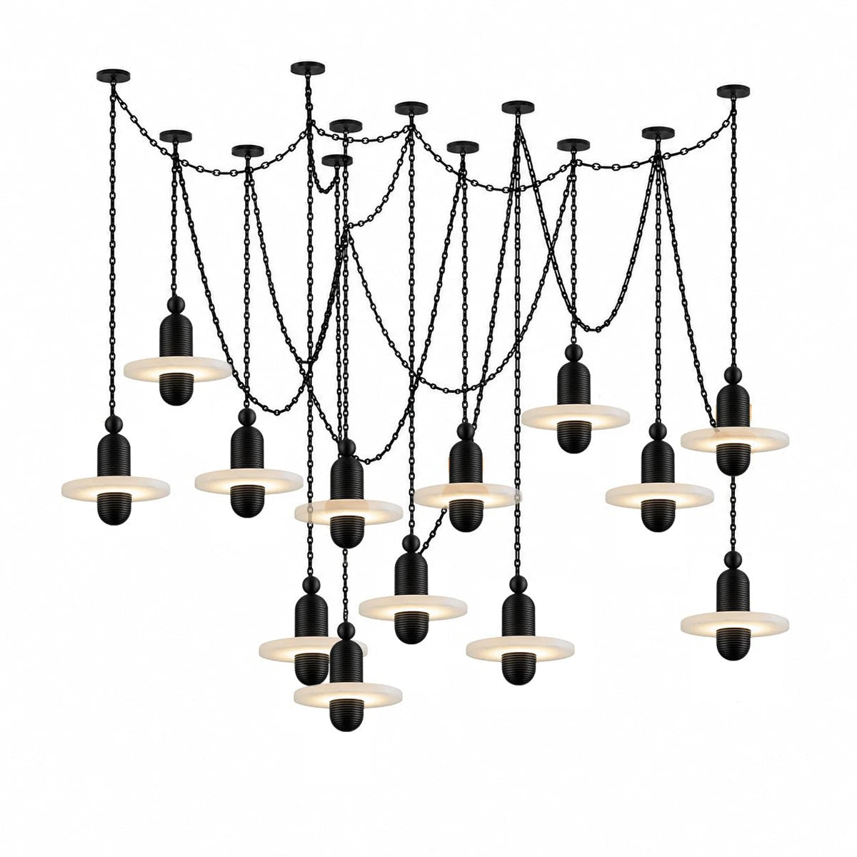 Hollis Ringed Swag Chain Chandelier