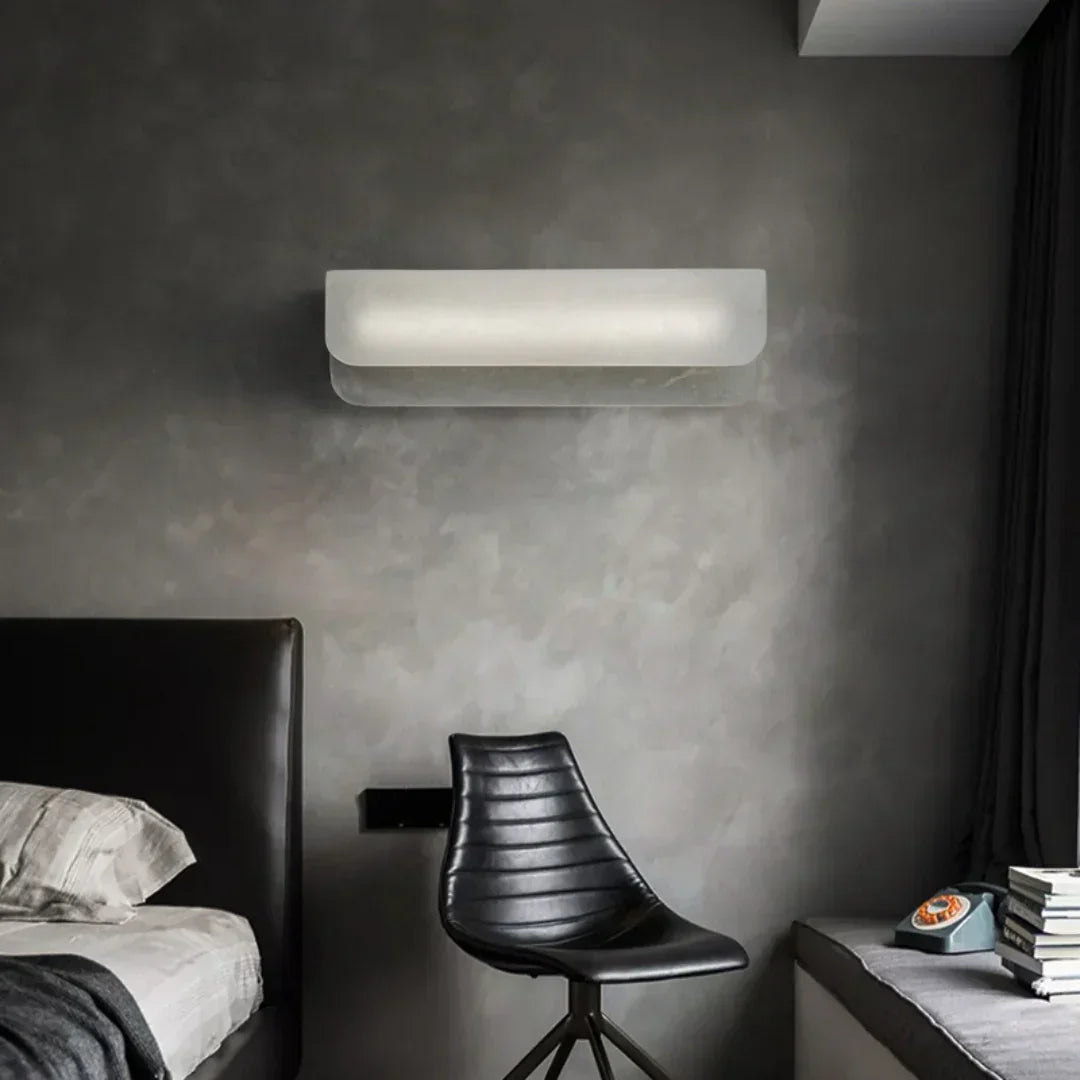 Jorge White Alabaster Wall Lamp