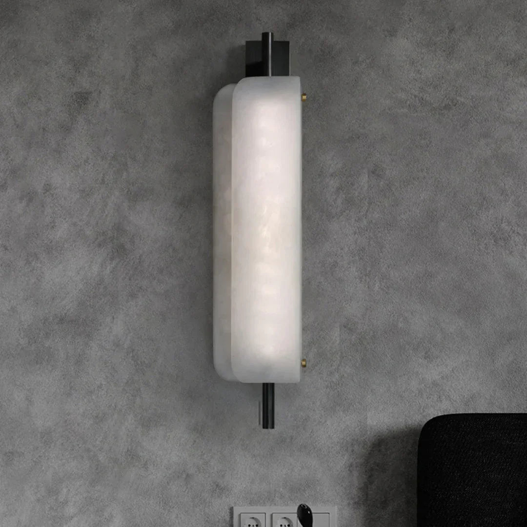 Jorge White Alabaster Wall Lamp