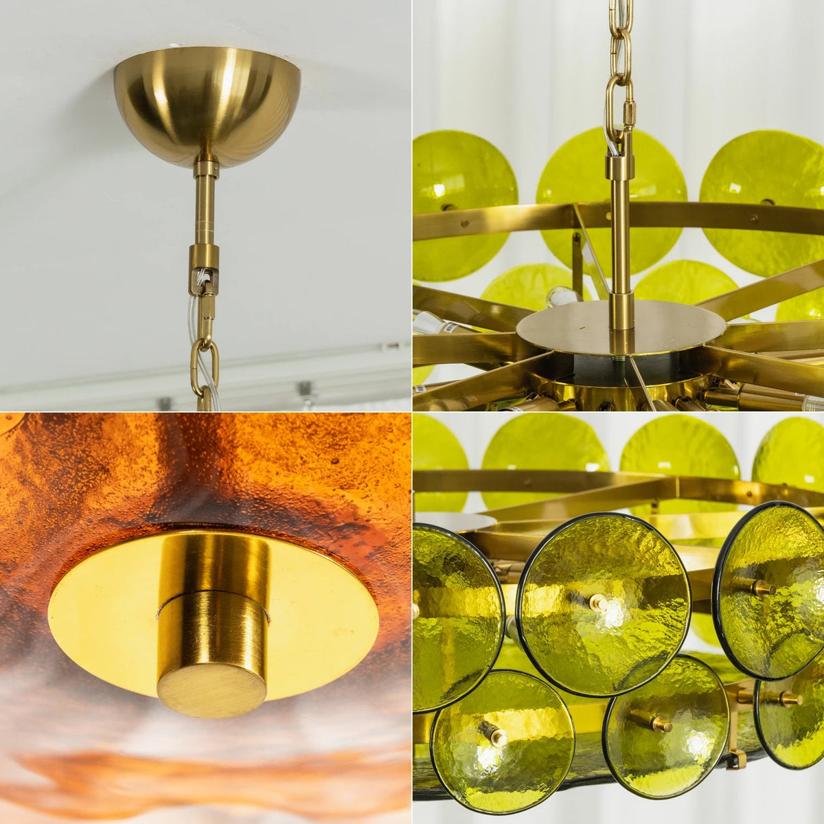 Ivor Tiered Glass Disc Chandelier