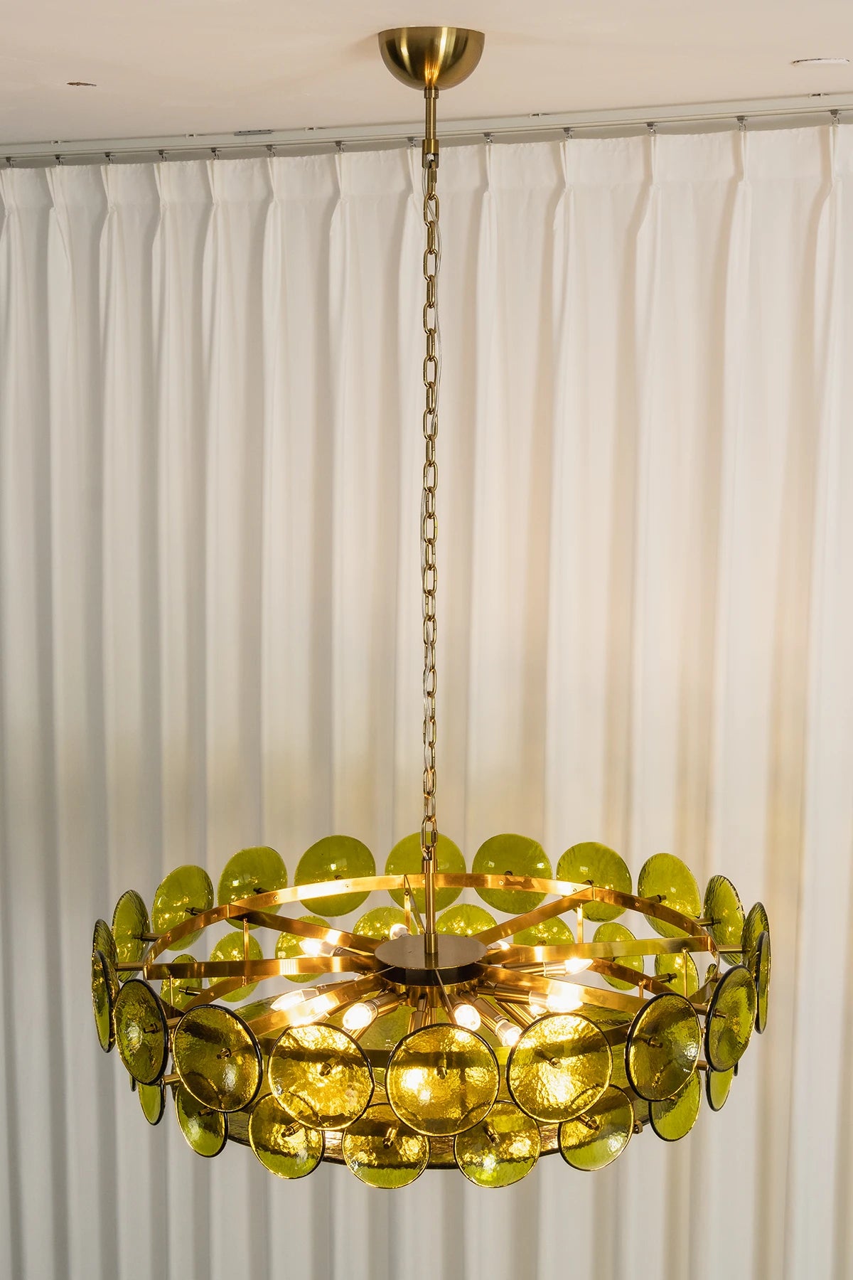 Ivor Tiered Glass Disc Chandelier