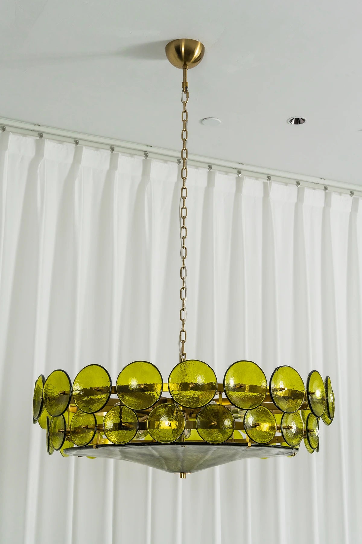 Ivor Tiered Glass Disc Chandelier