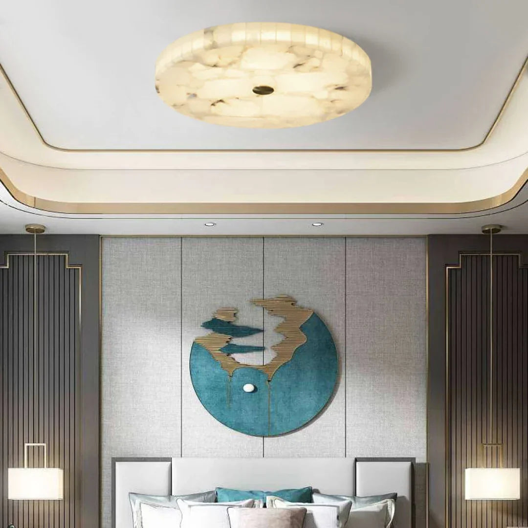 Luminous Alabaster Ceiling Light