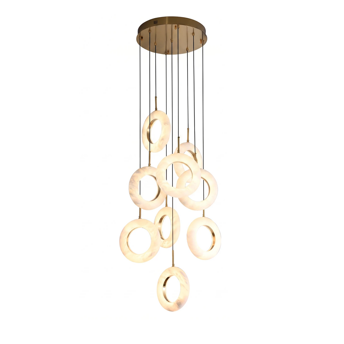 Linnea Tapered Alabaster Cluster Chandelier