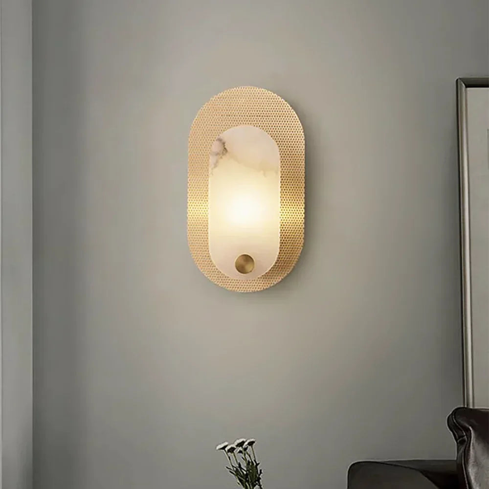 Modern Harlan Alabaster Wall Light