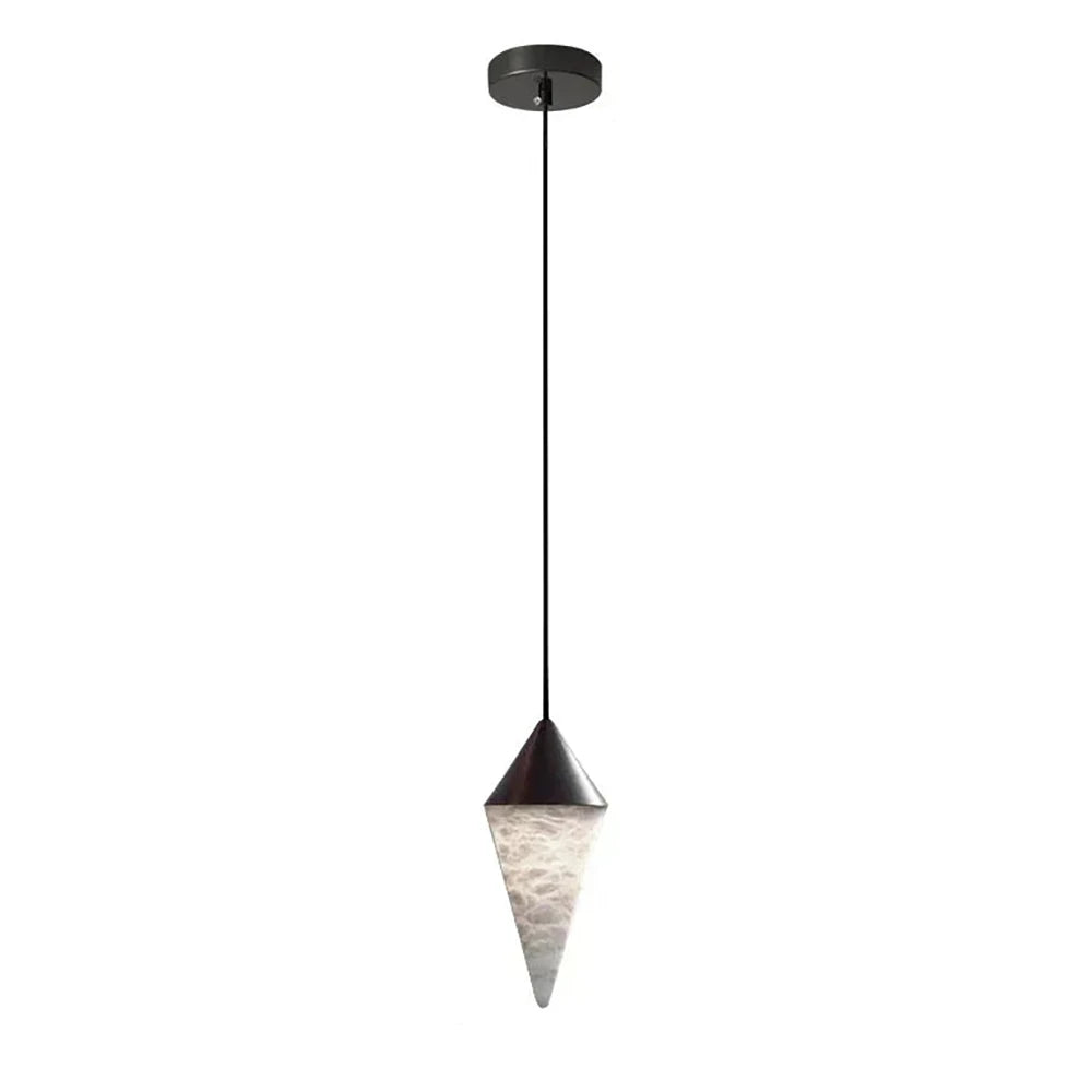 Ondine Faceted Alabaster Drop Chandelier