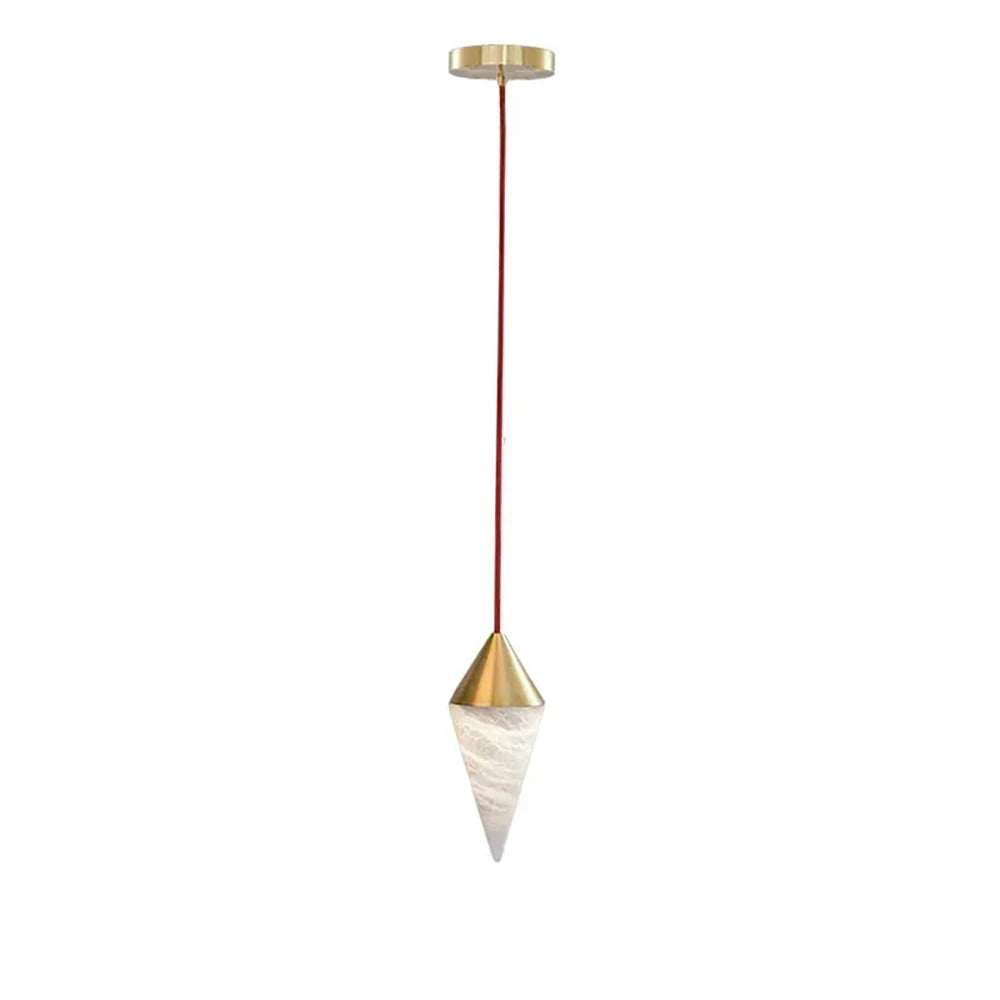 Ondine Faceted Alabaster Drop Chandelier