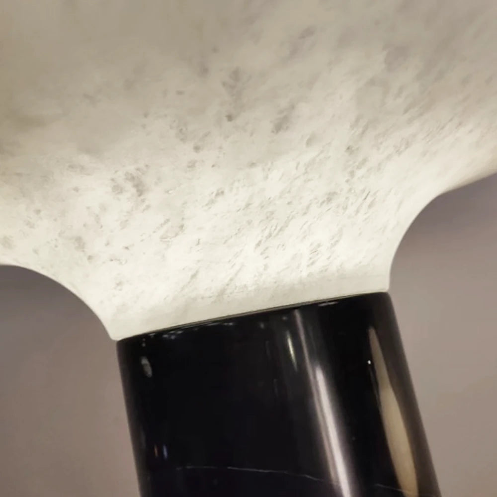Mushroom Cap Alabaster Table Lamp