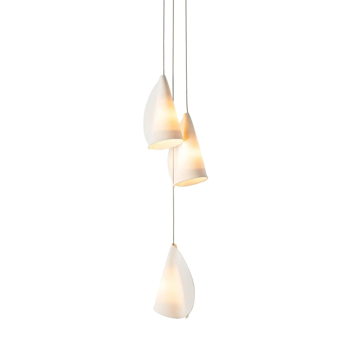 Porcelain Cascade Cluster Pendant Light