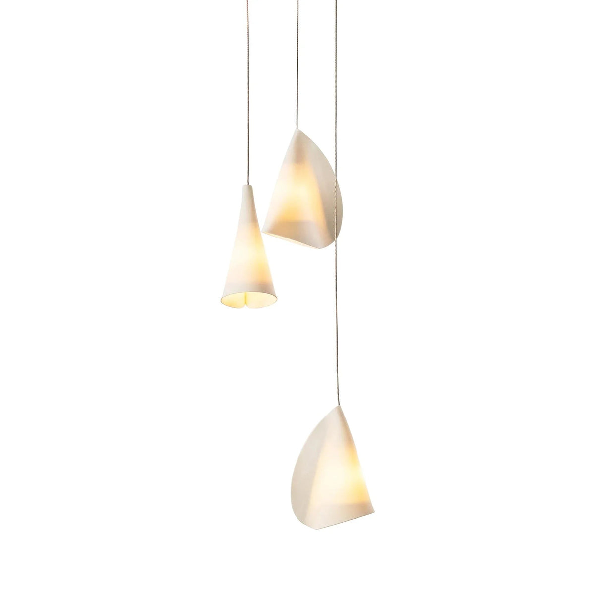 Porcelain Cascade Cluster Pendant Light