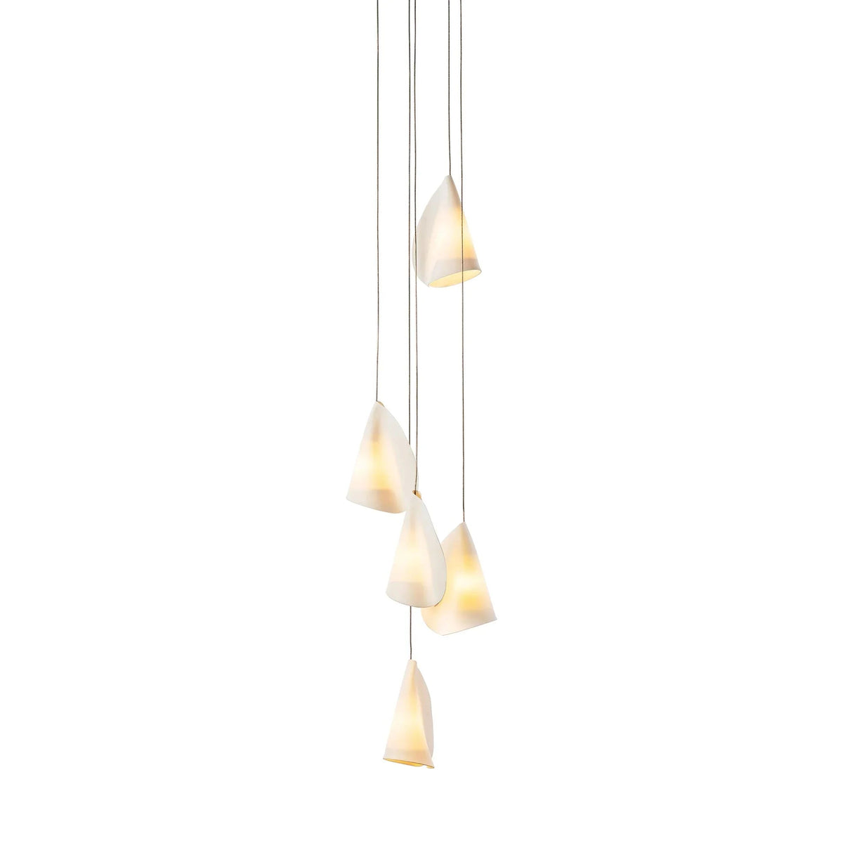 Porcelain Cascade Cluster Pendant Light