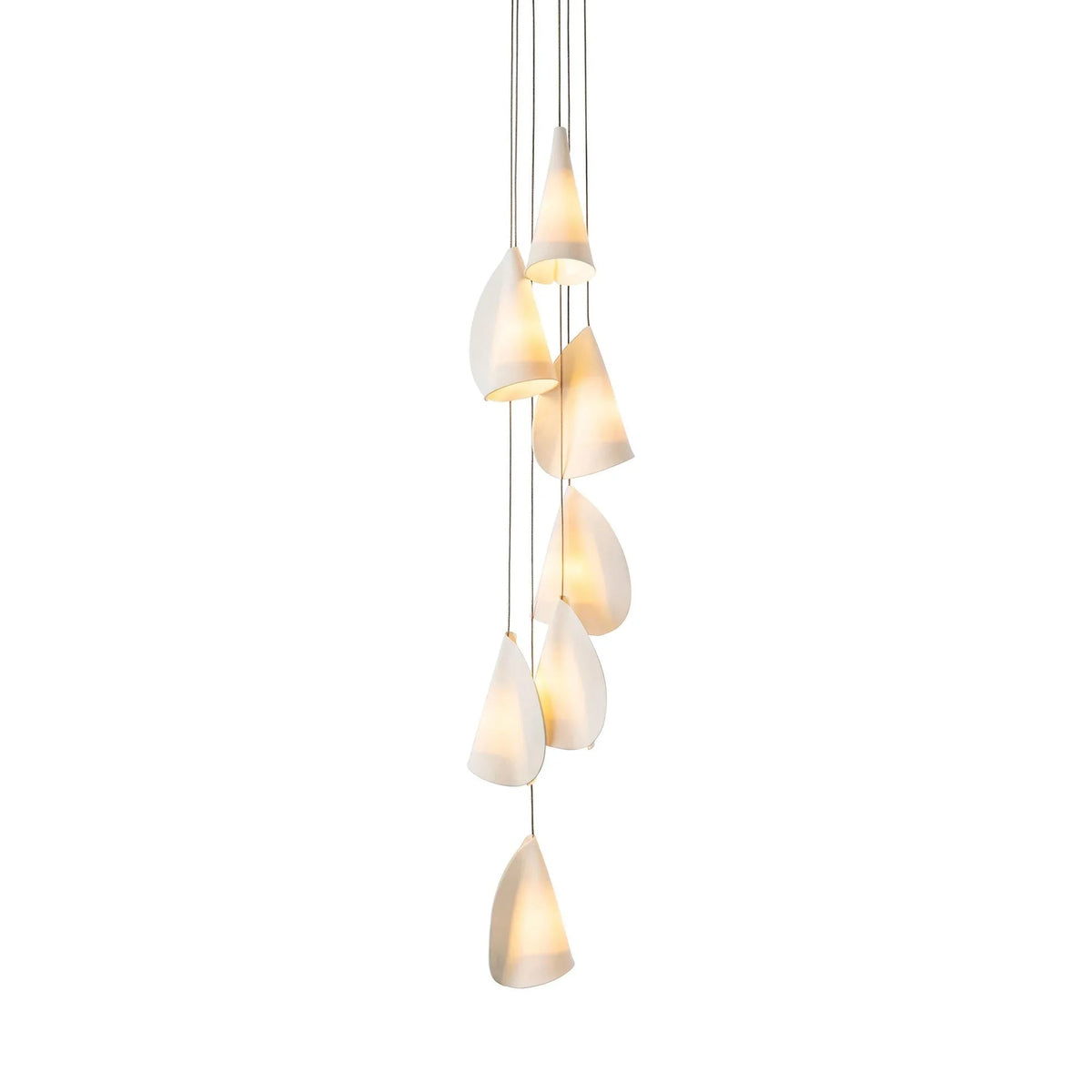Porcelain Cascade Cluster Pendant Light