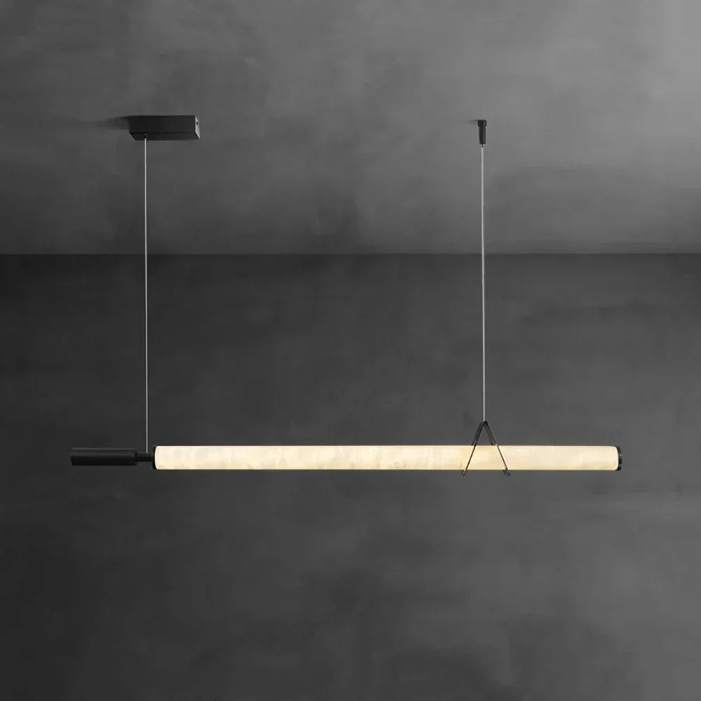 Organic Alabaster Linear Pendant Light