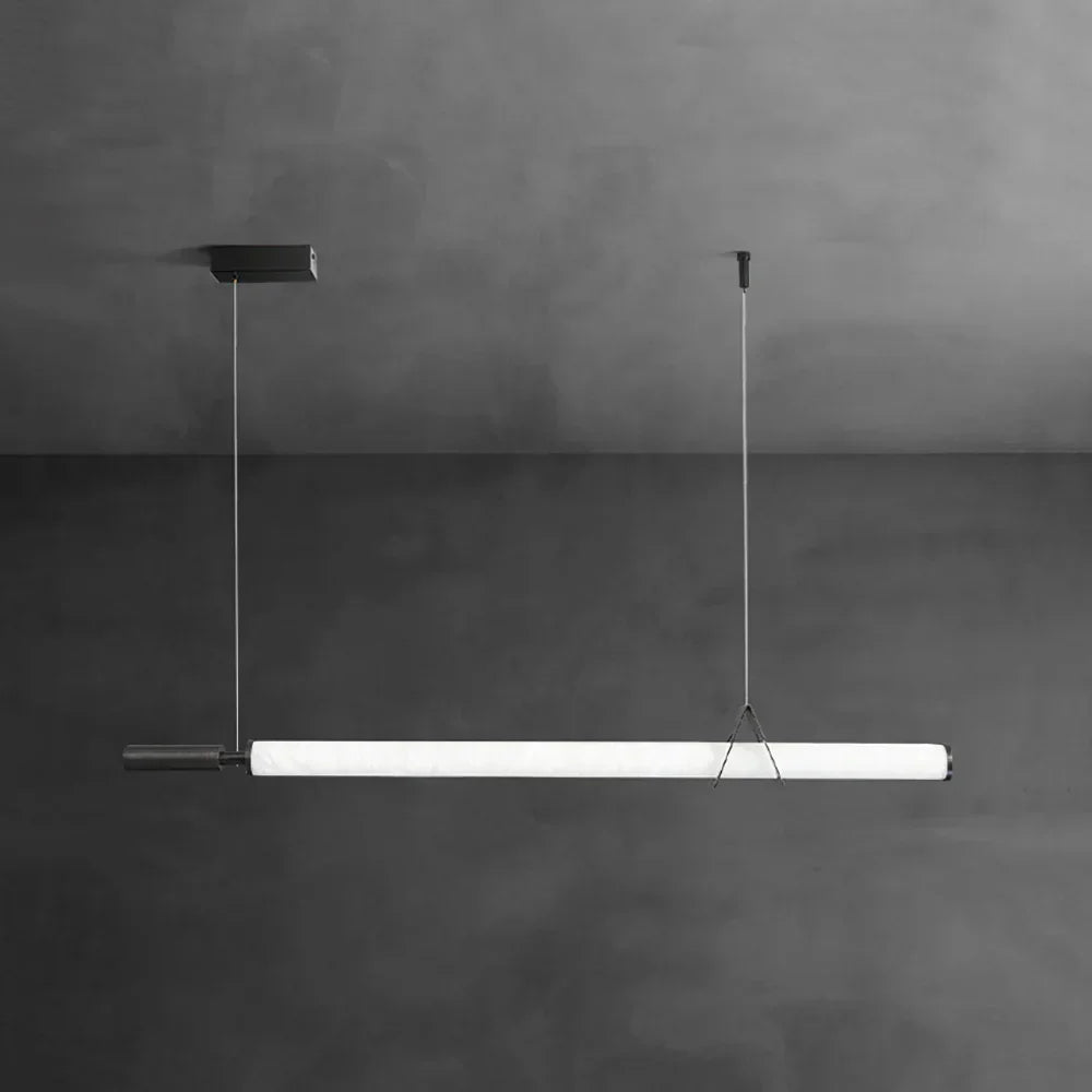 Organic Alabaster Linear Pendant Light