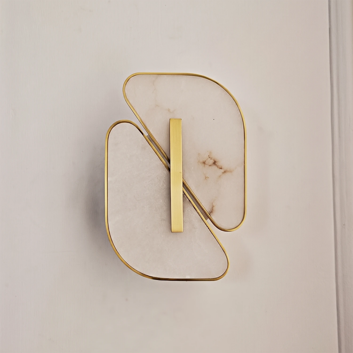 Solveig Overlapping Alabaster Wall Sconce