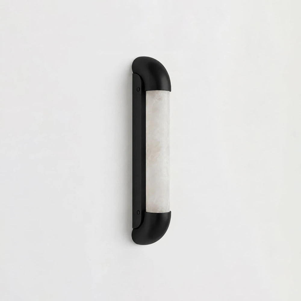 Aveline Bracketed Alabaster Wall Sconce