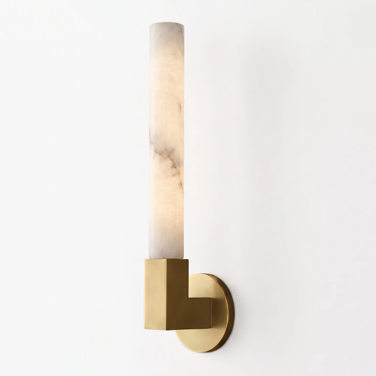 Corvin Alabaster Column Wall Sconce
