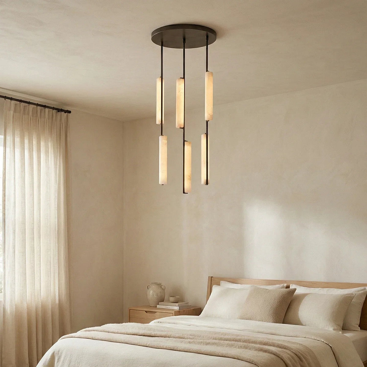 Stalactite Waterfall Linear Alabaster Chandelier