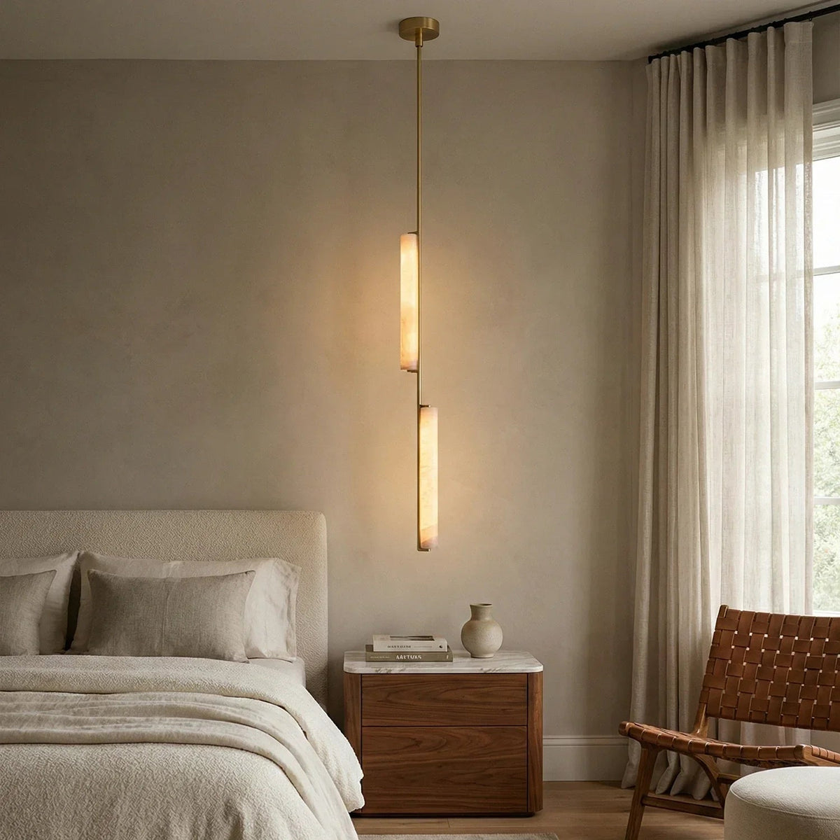 Stalactite Waterfall Linear Alabaster Chandelier