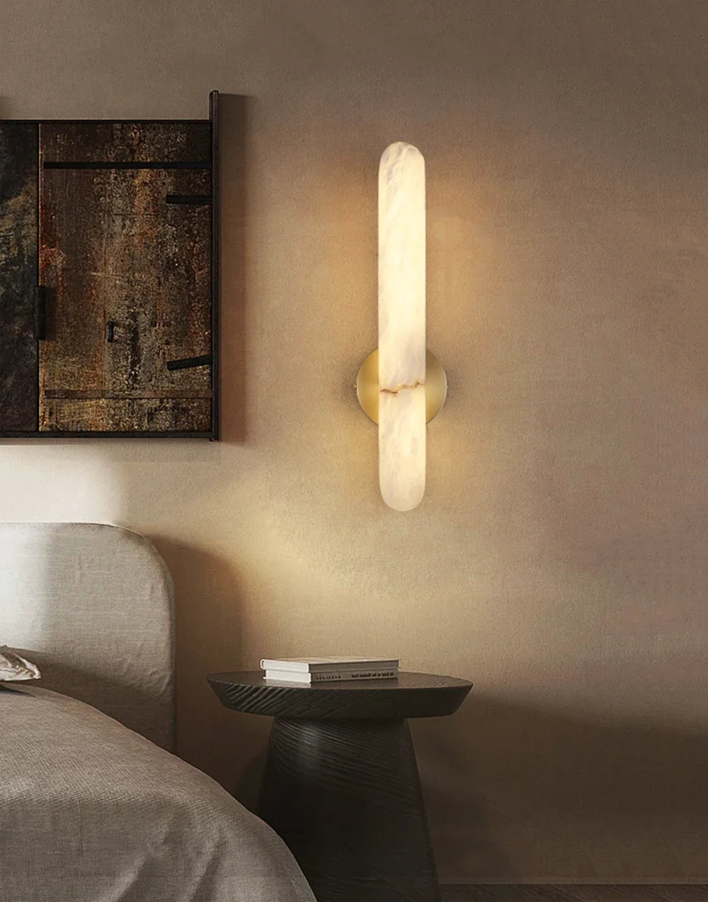 Oval Alunari Alabaster Wall Sconce