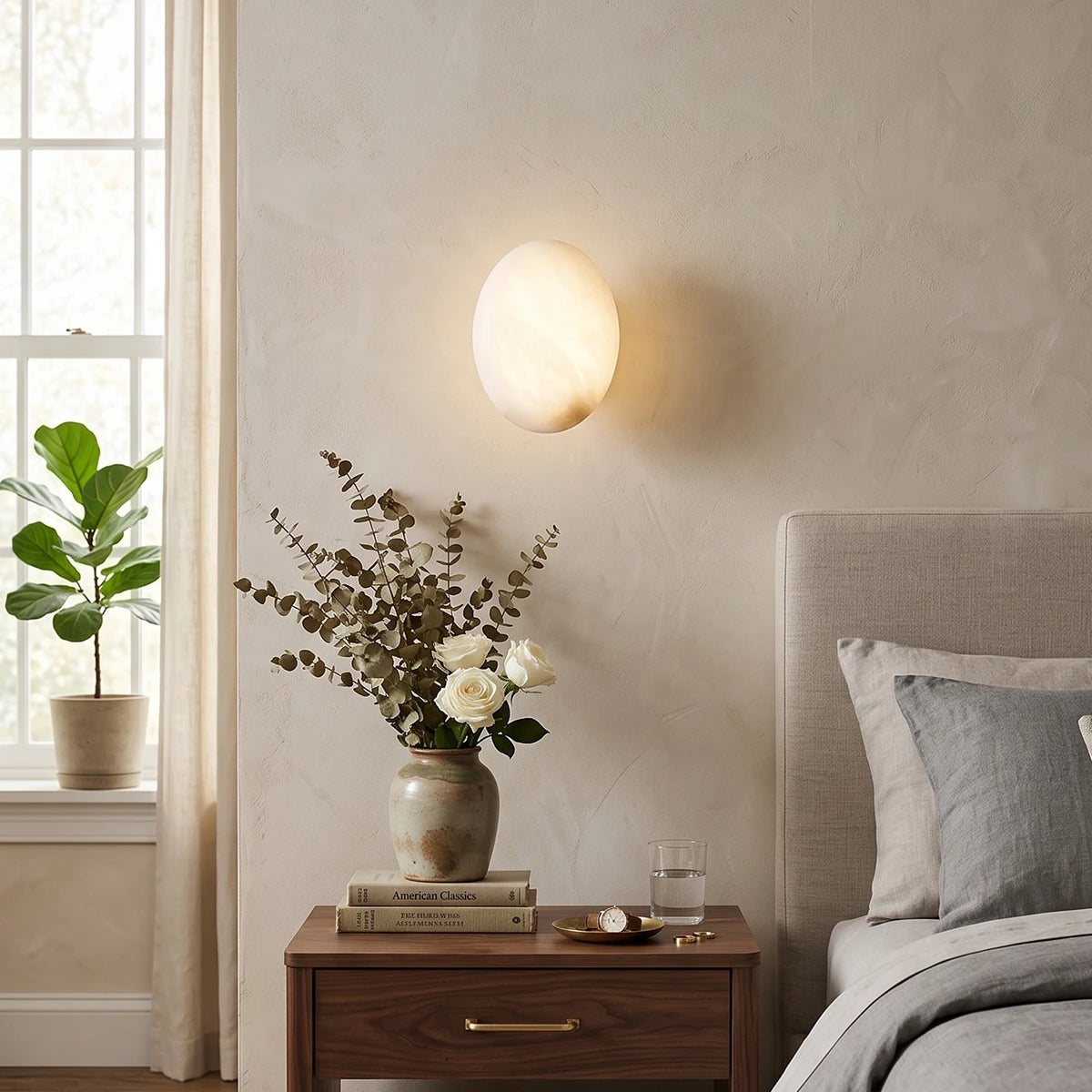 Spanish marble wall lamp