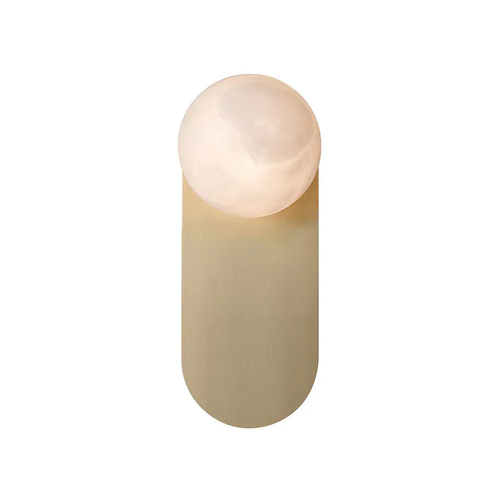Oval Adrion Alabaster Spherical Wall Light