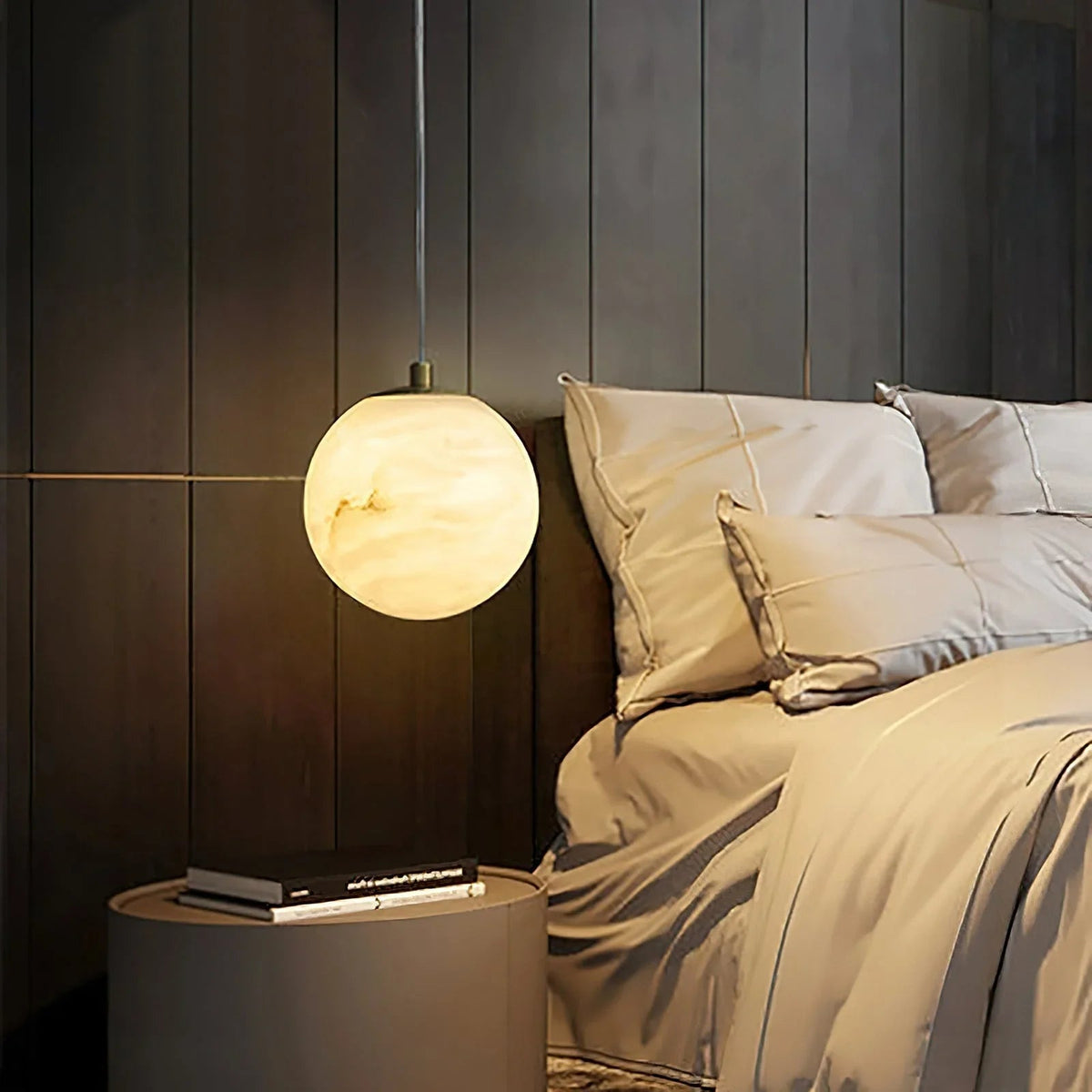 Sphaera Alabaster Pendant Light