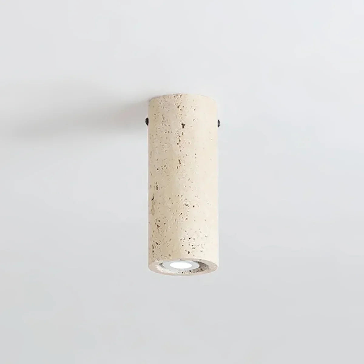 Wabi Sabi Cylinder Travertine Ceiling Lamp
