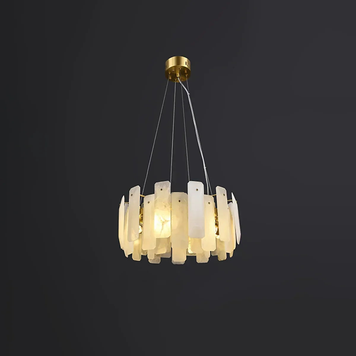 Round Noah Alabaster Chandelier