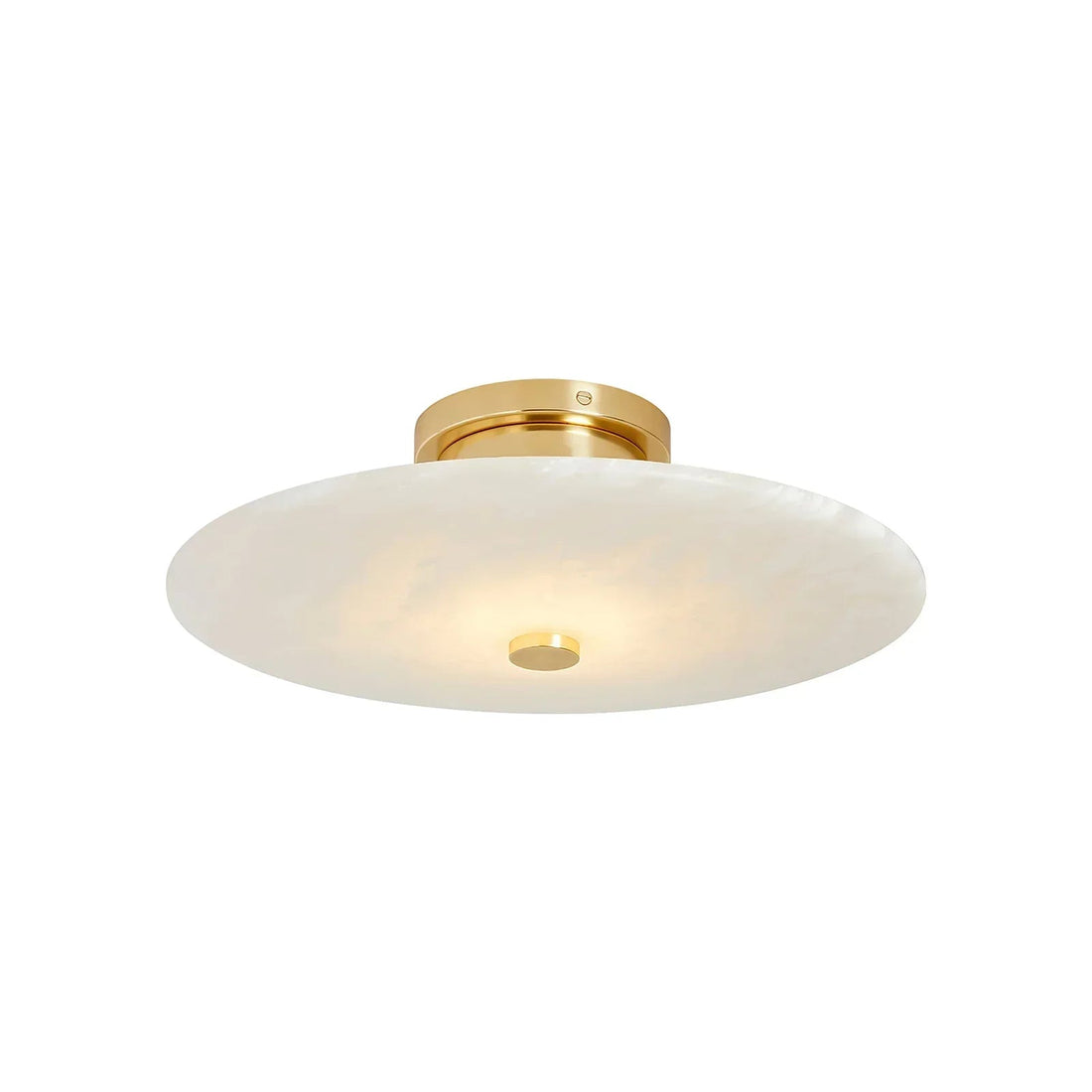 Round Ankeny Alabaster Ceiling Lamp