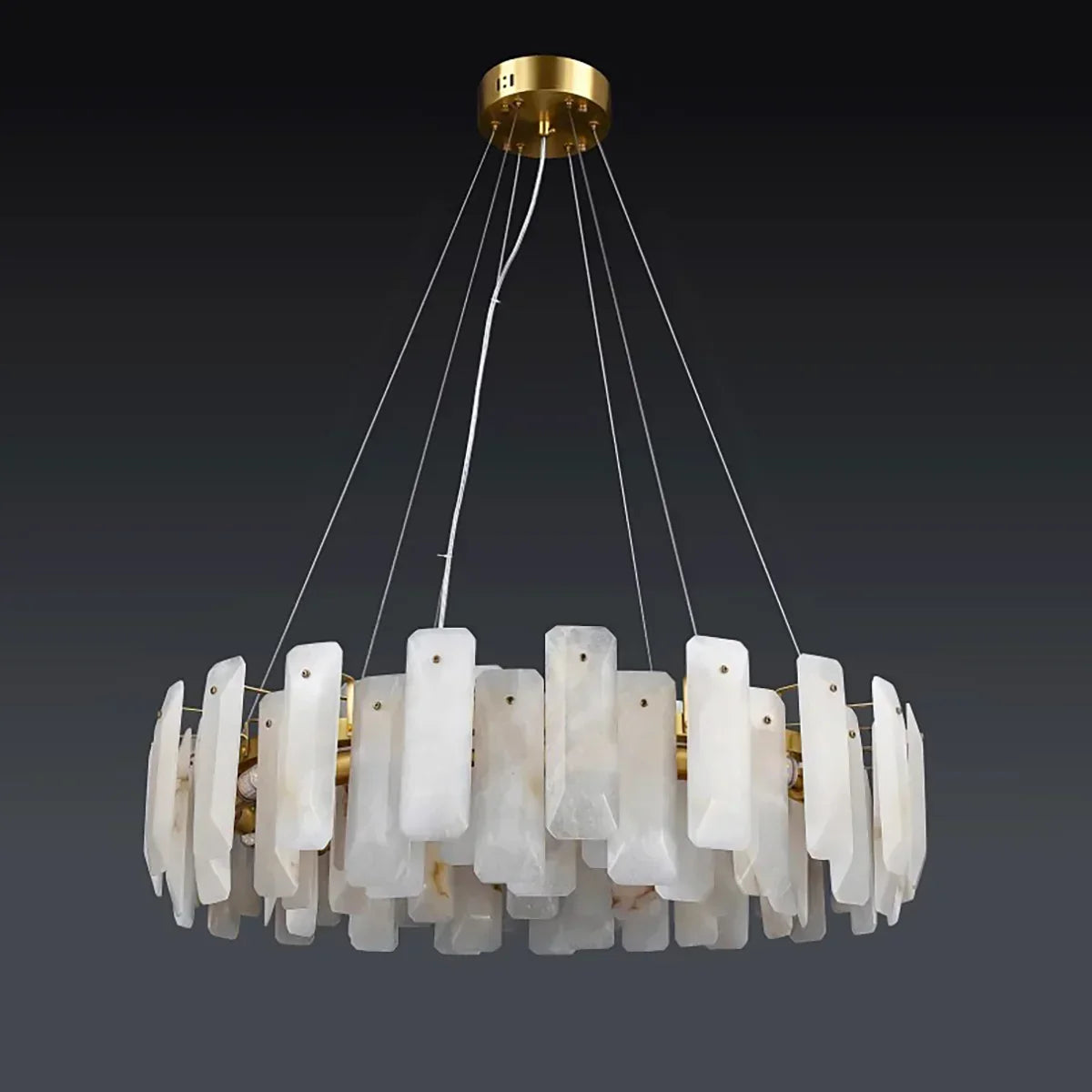 Round Noah Alabaster Chandelier