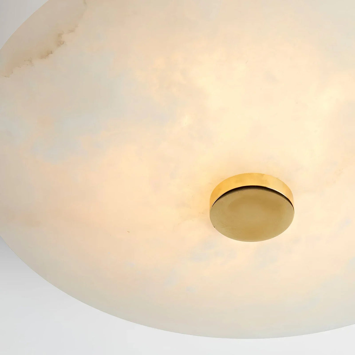 Round Ankeny Alabaster Ceiling Lamp