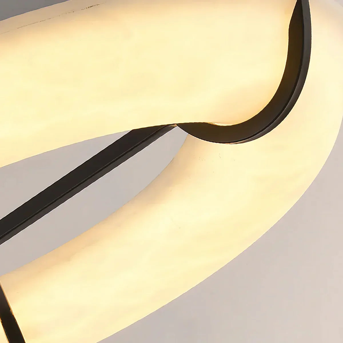 Round Carve Alabaster Pendant Light
