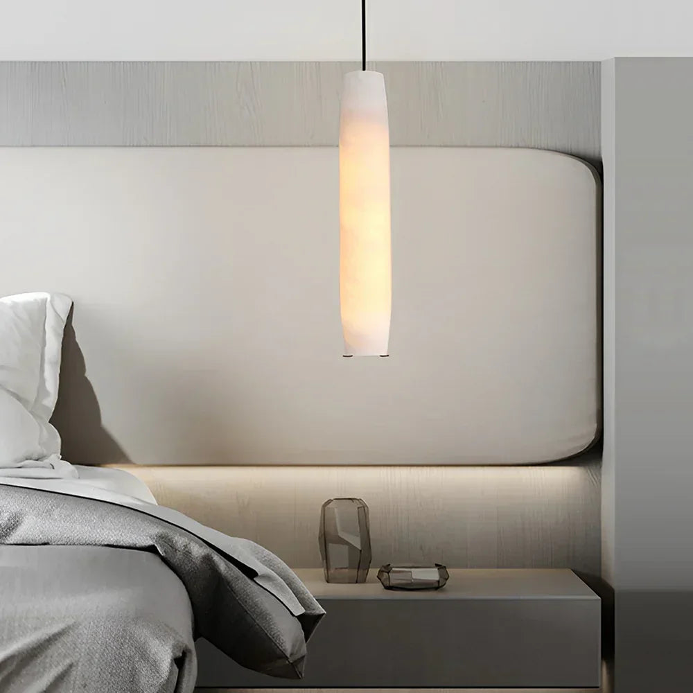 Alabaster Flute Luxury Pendant Light