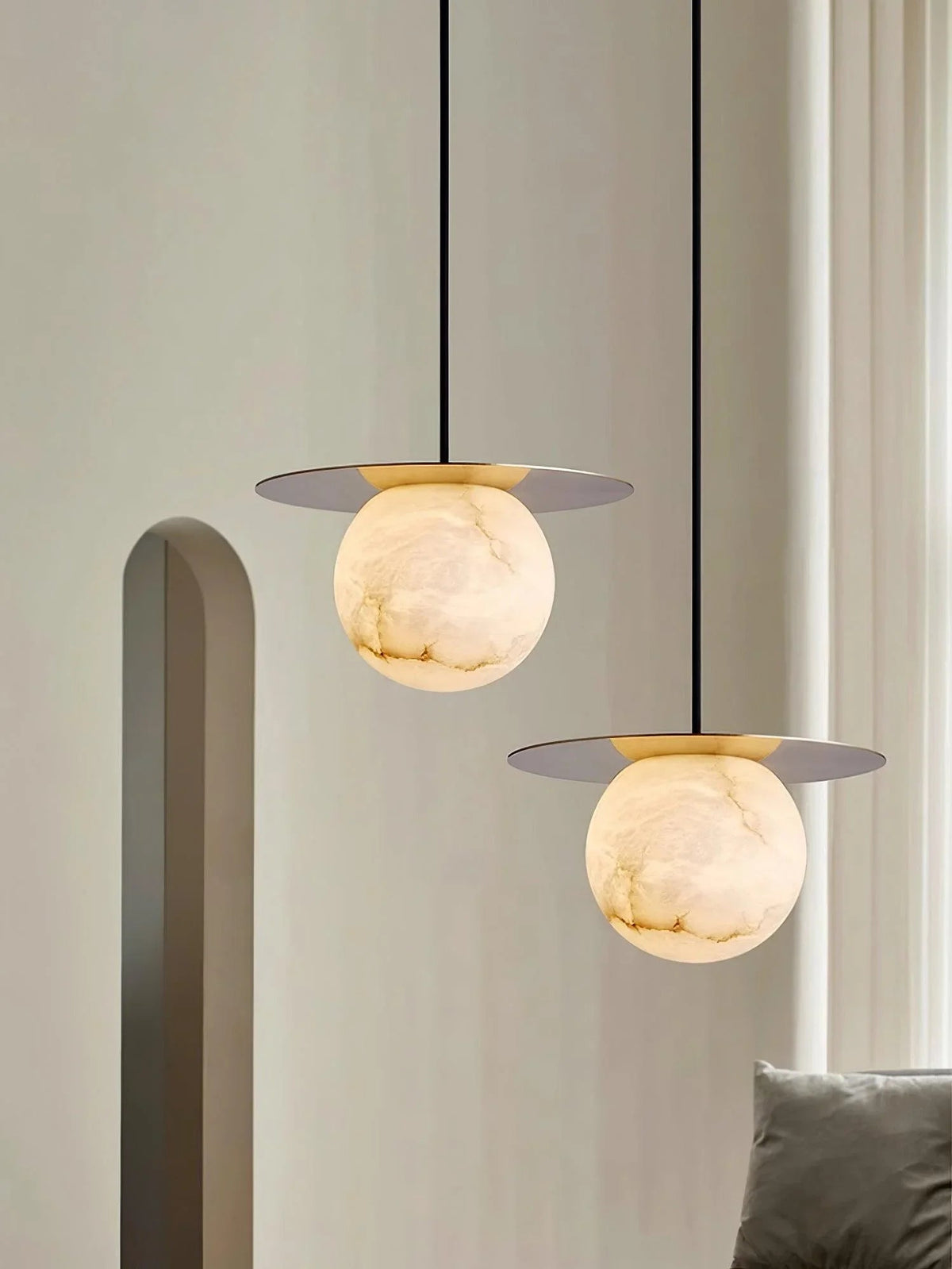 Alabaster Borra Pendant Light